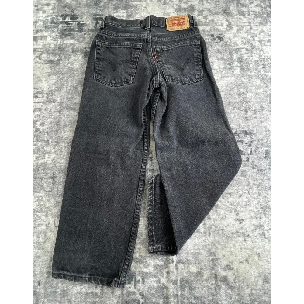Levi's  Regular 550 Relaxed Fit Jeans Black Denim 24x22 100% Cotton